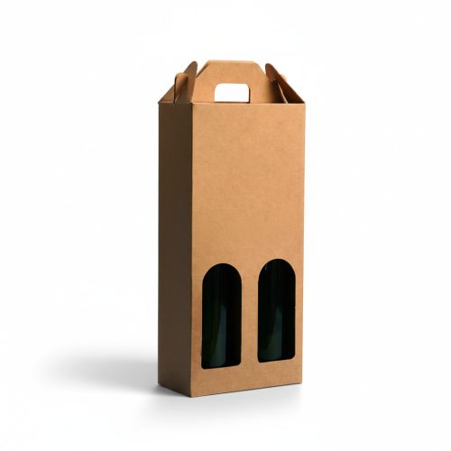 Kartondoboz boros 2 barna natúr