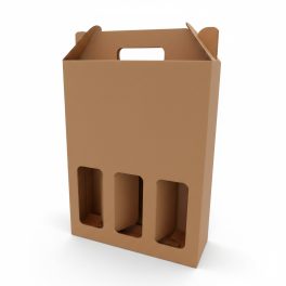 Kartondoboz boros 3 barna natúr