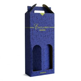 Kartondoboz boros 2-es EXCLUSIVE kék