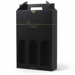 Kartondoboz boros 3-as EXCLUSIVE fekete