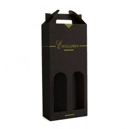 Kartondoboz boros 2-es EXCLUSIVE fekete