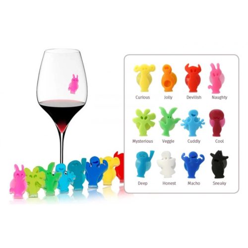 VacuVin Pohárjelölő 12db-os Party