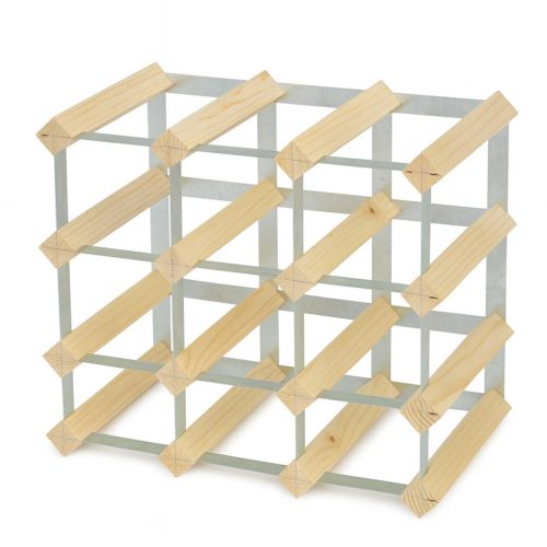 Borospalacktartó rács alu. natúr 9 lyuk/12 palack