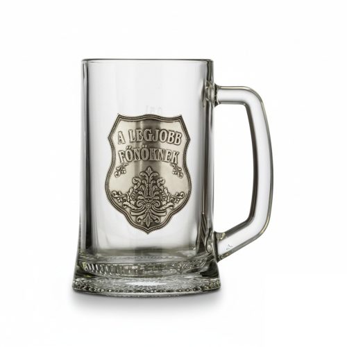 Ón címkés pohár korsó l. Főnök