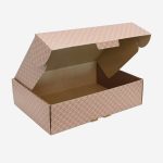 Ajándékdoboz dombormintázott barna L004