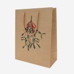 Ajándéktasak zsinorfüles barna LUX43