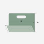 Ajándéktáska fűpapírból natúr LUX039